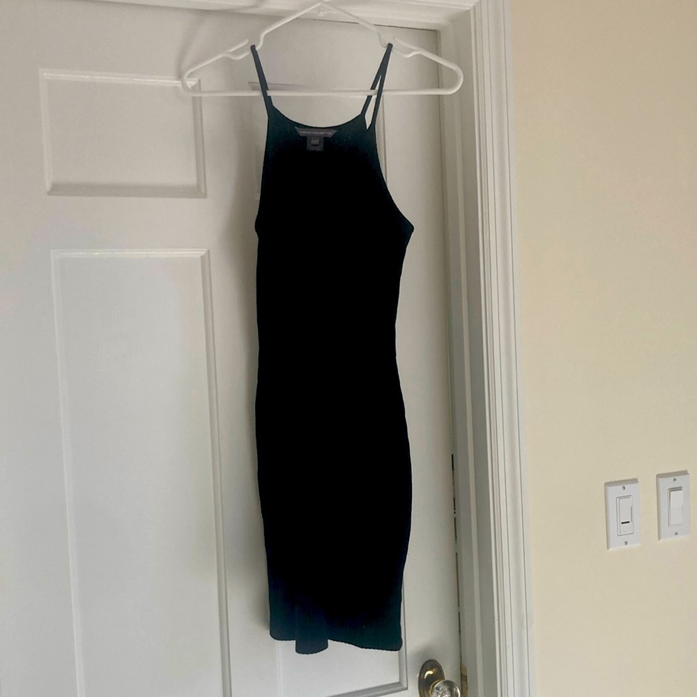 French connection size 4 ribbed black dress